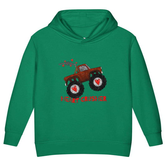 Toddler Monster Truck "Heart Crusher" Fleece Hoodie