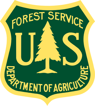 Official U.S. Department of Agriculture Forest Service shield logo for the Osceola National Forest."