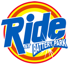 The official "Ride at Battery Park" logo featuring a bold blue and yellow design with a red circular border, representing South Carolina's premier motocross and off-road destination.
