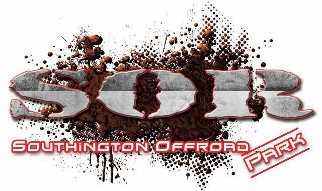 Southington Offroad Park (SOR) official logo with mud-splatter graphic and red accent text.