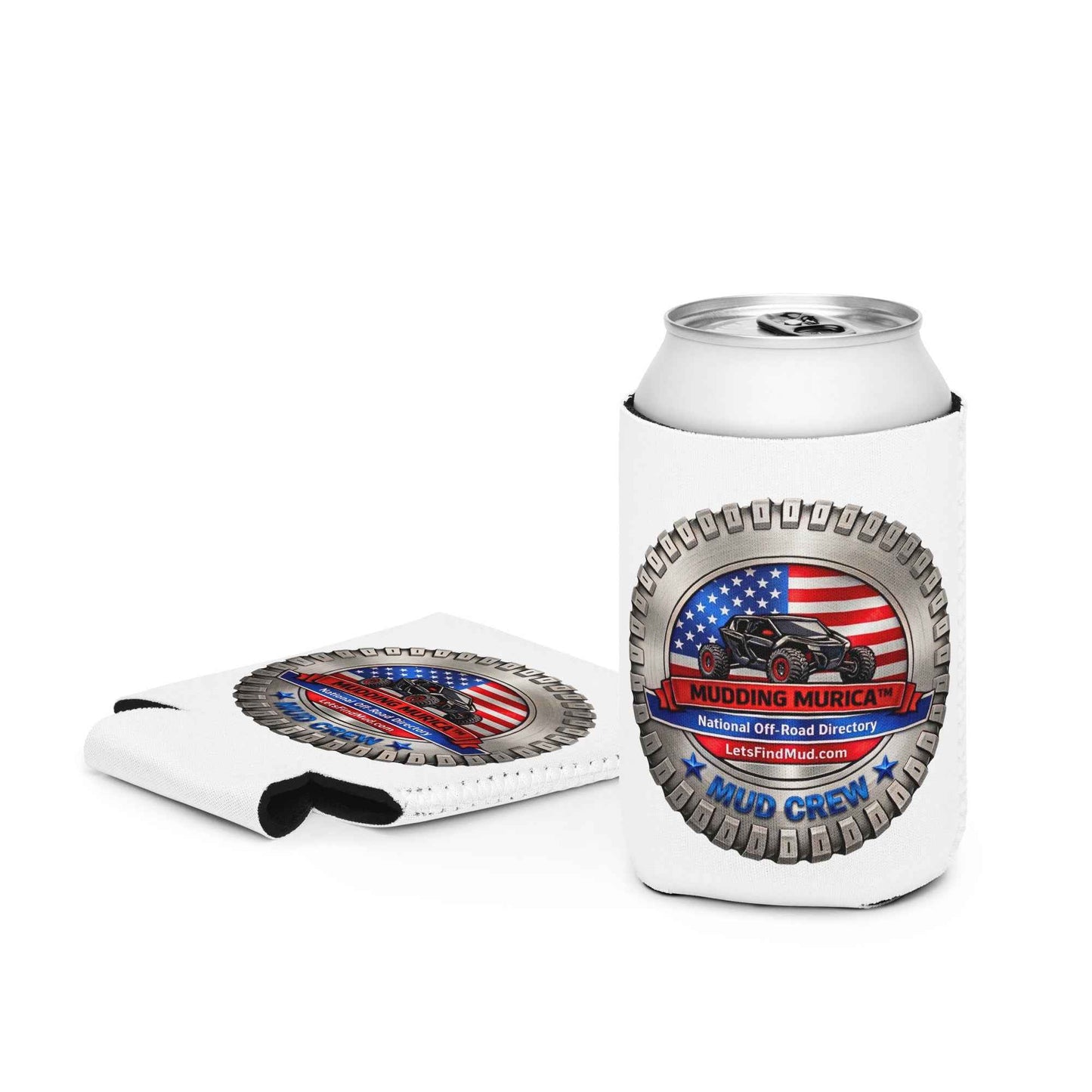 Mudding Murica Mud Crew Can Cooler | Off-Road Drink Sleeve