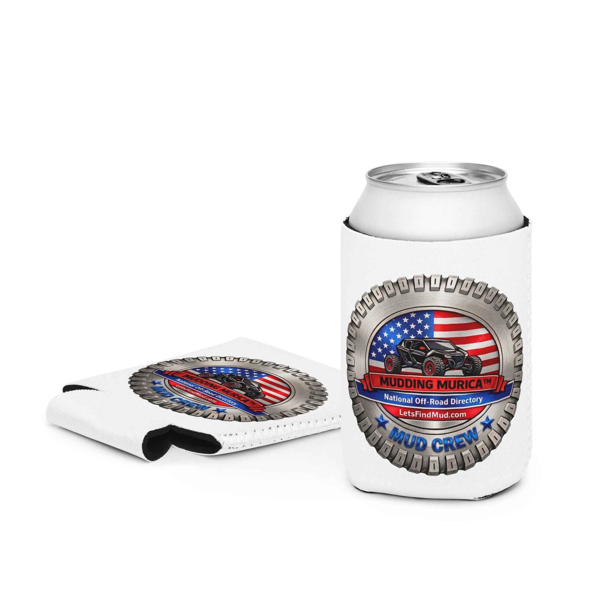 Mudding Murica Mud Crew Can Cooler | Off-Road Drink Sleeve