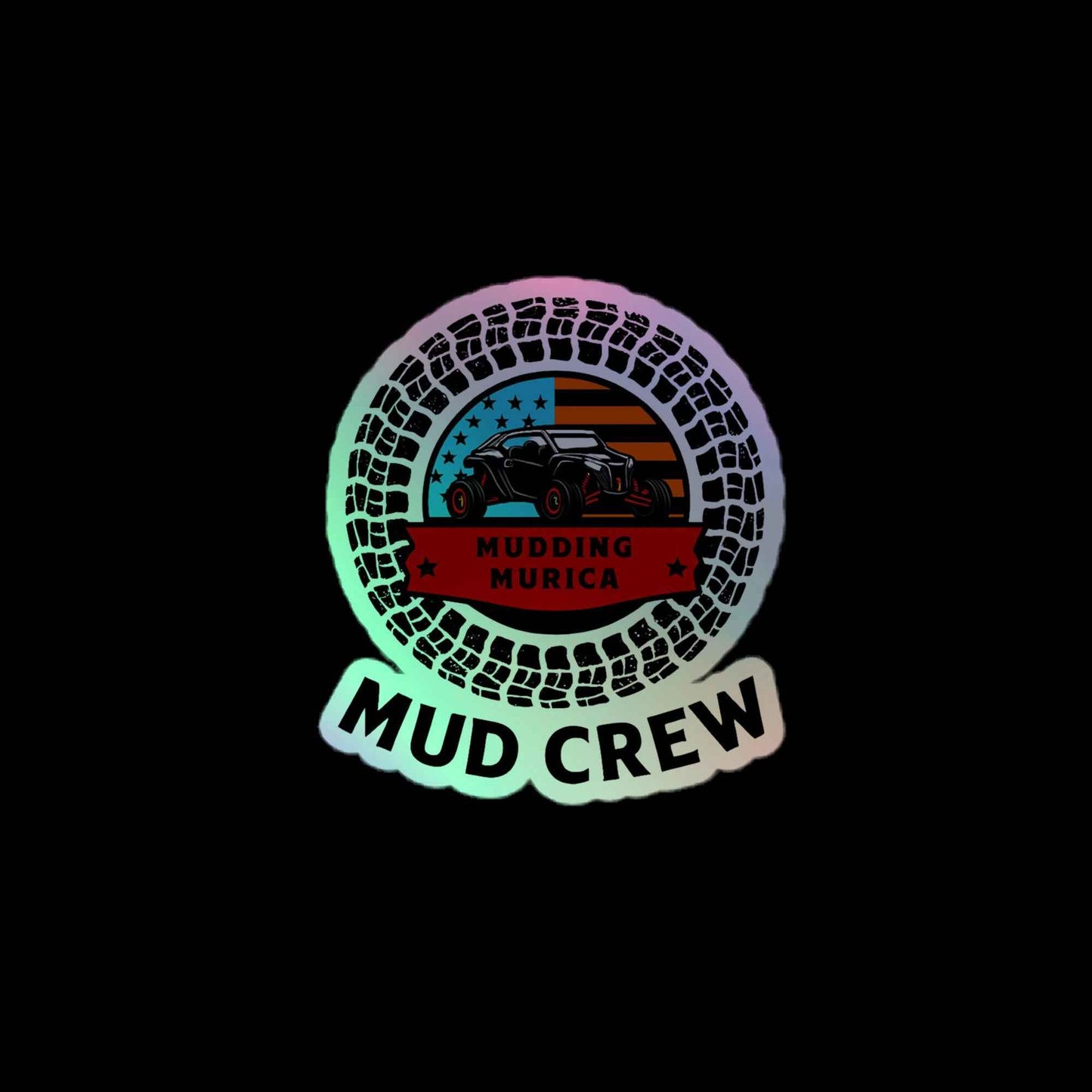 Mud Crew Holographic stickers
