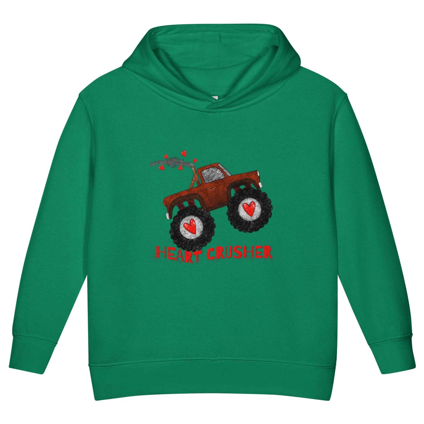 Toddler Monster Truck "Heart Crusher" Fleece Hoodie