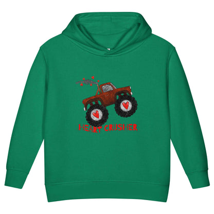 Toddler Monster Truck "Heart Crusher" Fleece Hoodie