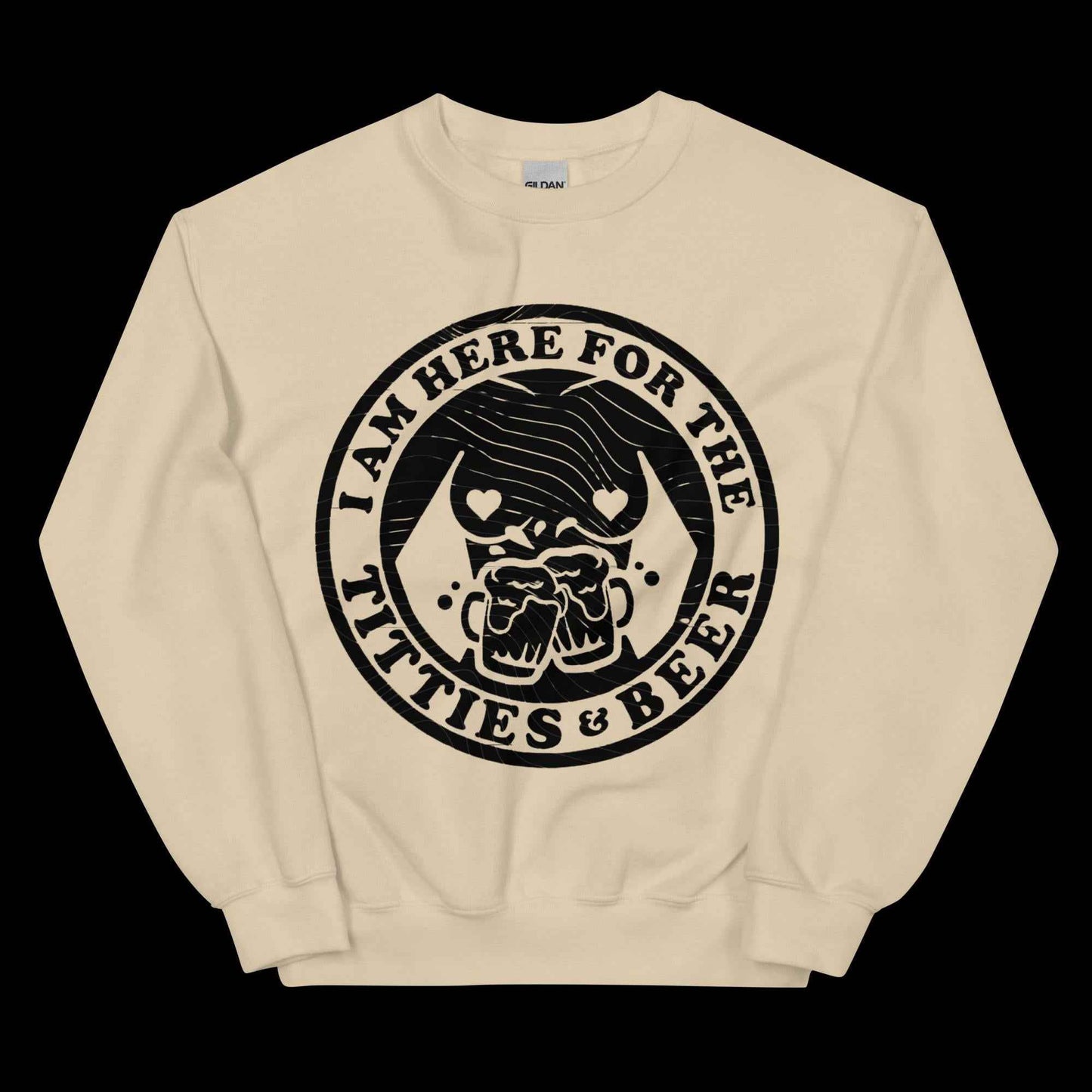 Here for Titties & Beer Unisex Sweatshirt