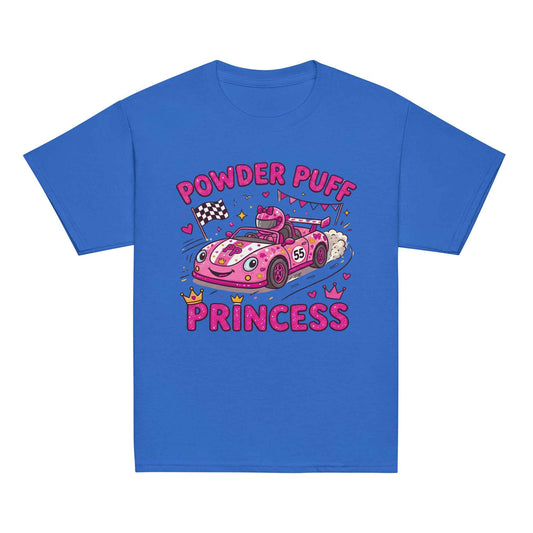 Kids Powder Puff Princess Shirt | Off-Road Race Car Youth Graphic Tee