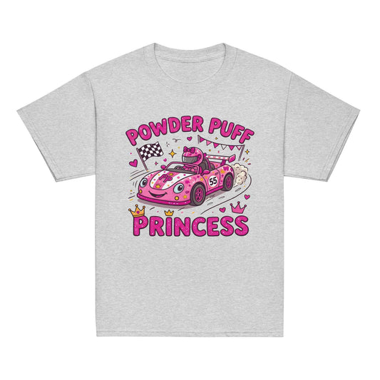 Kids Powder Puff Princess Shirt | Off-Road Race Car Youth Graphic Tee