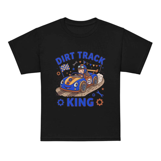 Kids Dirt Track King Shirt | Youth Off-Road Racing Graphic Tee