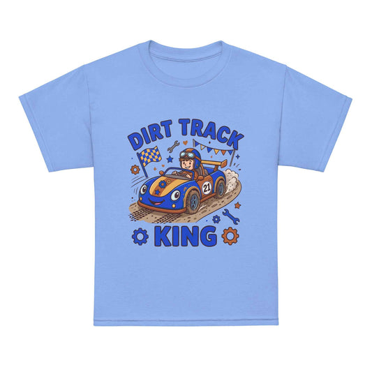 Kids Dirt Track King Shirt | Youth Off-Road Racing Graphic Tee